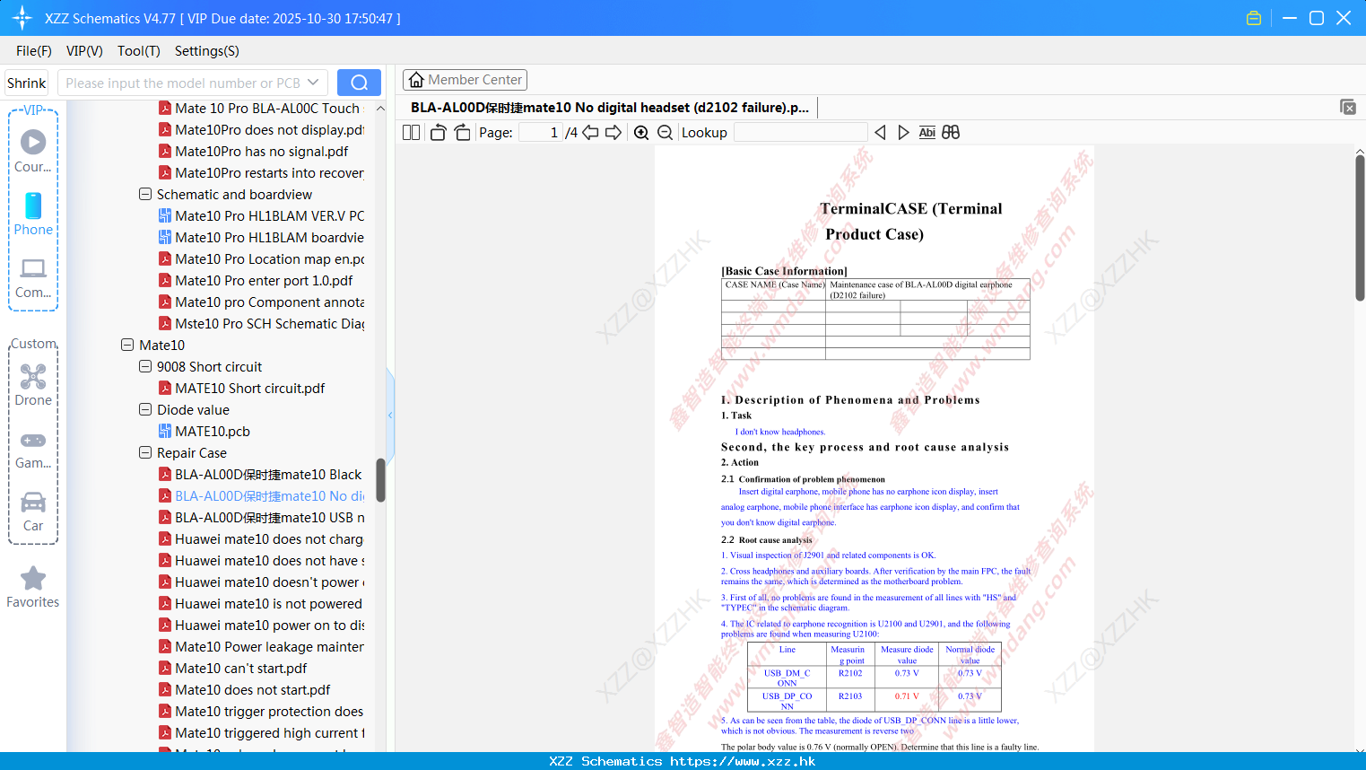 Huawei BLA-AL00D保时捷mate10 No Digital Headset (d2102 Failure)